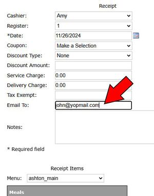 Add email address to the order.jpg