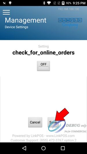 Check for online orders off save.jpg